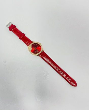 AW Collection Leather Strap Watch For Girl